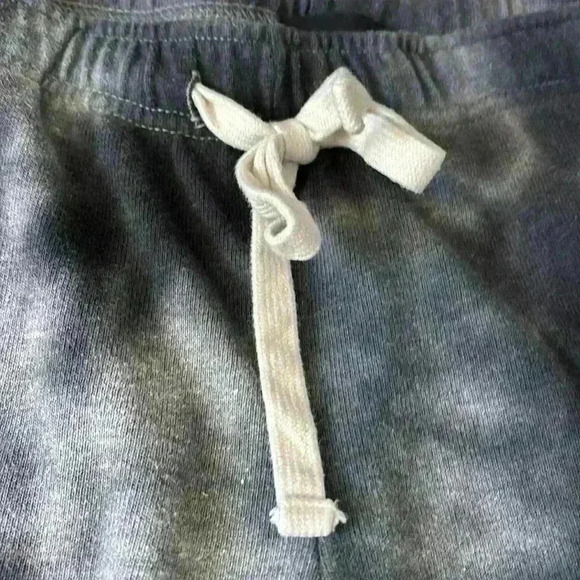 Monrow Crystal cotton blend elastic waist drawstring banded leg tye dyed joggers - Picture 3 of 6